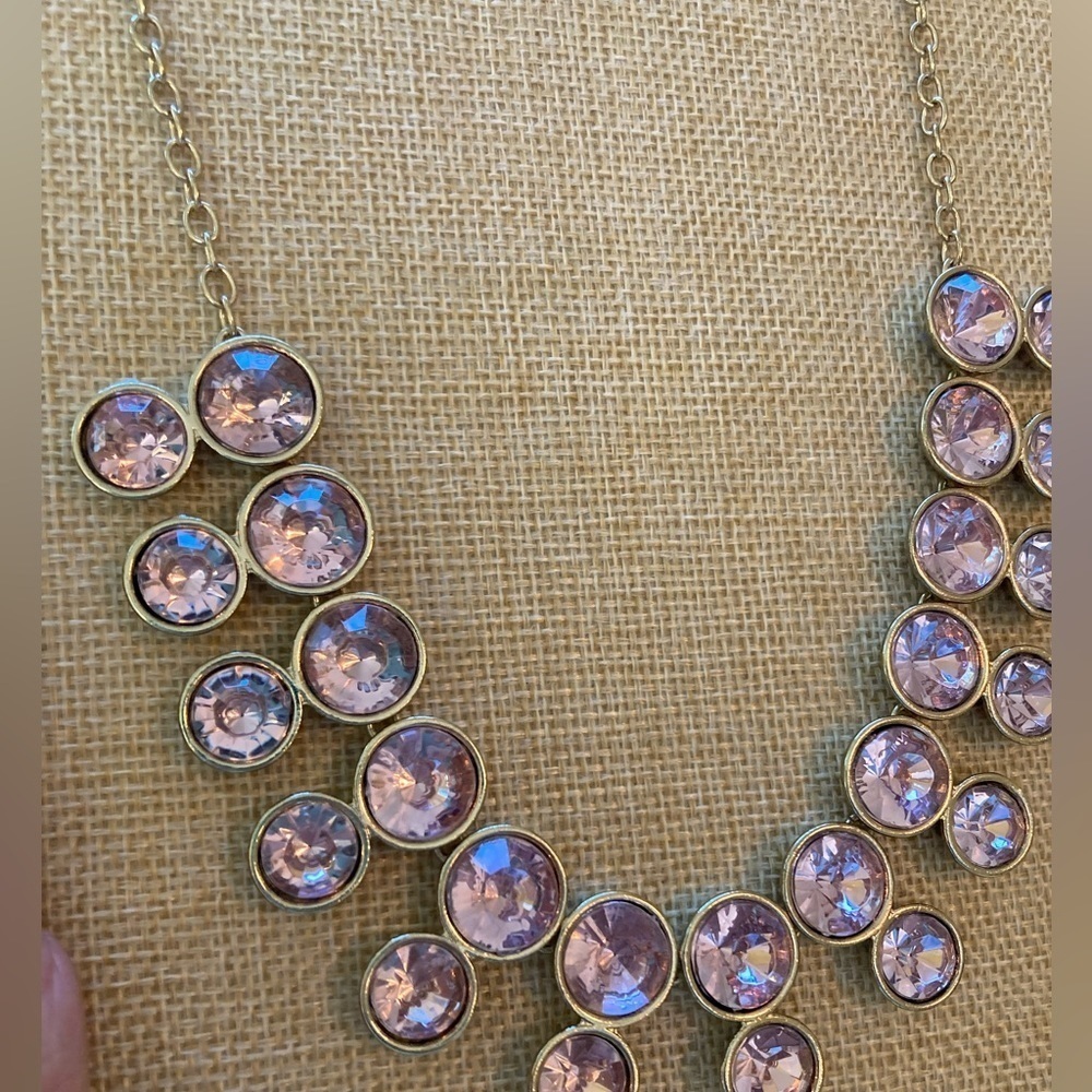 Pink Bubble Design Statement Necklace - image 3